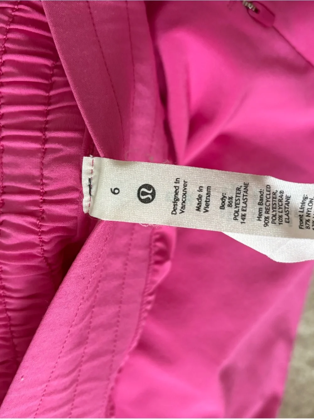 lululemon athletica Hot Pink Mini Skirt